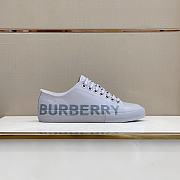 Burberry Logo Print Vintage Check Cotton Sneakers 07 - 5