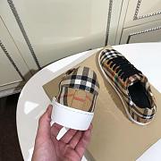 Burberry Logo Print Vintage Check Cotton Sneakers 14 - 4