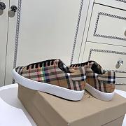 Burberry Logo Print Vintage Check Cotton Sneakers 14 - 5