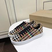 Burberry Logo Print Vintage Check Cotton Sneakers 14 - 6