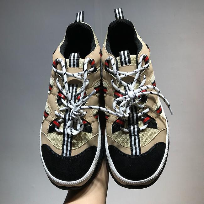 Burberry Mesh and Nubuck Union Sneakers 06 - 1