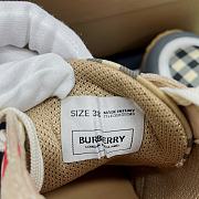 Burberry Logo Print Vintage Check Cotton Sneakers 15 - 4