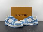 Louis Vuitton LV Trainer Sneaker light blue - 4