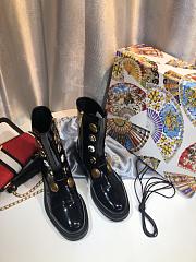 Dolce & Gabbana Leather Biker Boots With Applique - 2