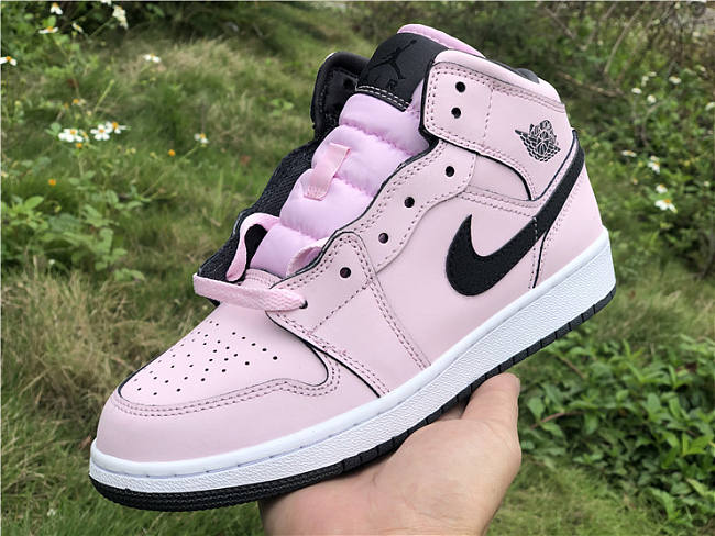 Air Jordan 1 Mid Pink Foam (GS) 555112-601 - 1