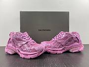 Balenciaga Runner Trainers in pink mesh and nylon - 4