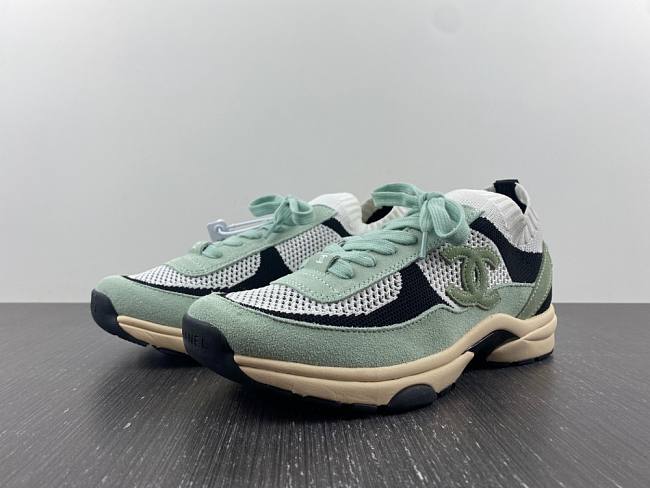 	 Chanel Green Sneaker - 1