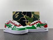 A Bathing Ape Bape Sta Low Green White Red (2019) - 3