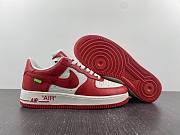 Nike Air Force 1 Low x Louis Vuitton By Virgil Abloh White Red - 3
