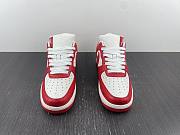 Nike Air Force 1 Low x Louis Vuitton By Virgil Abloh White Red - 4