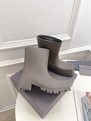 Balenciaga Trooper Rubber Boot In Grey - 2