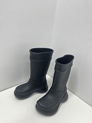 Balenciaga Crocs Boot In Black - 3