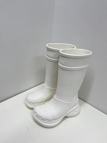 	 Balenciaga  Crocs Boot In White
