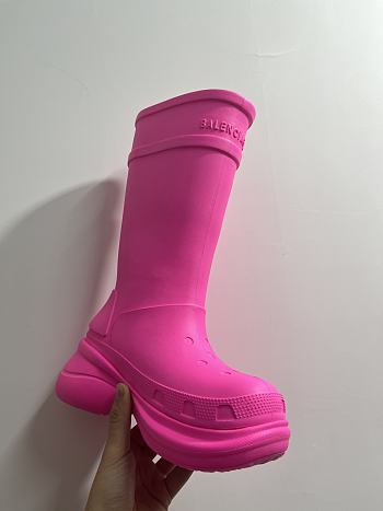 	 Balenciaga Crocs Boot In Pink