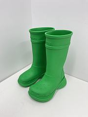 	 Balenciaga Crocs Boot In Green - 1