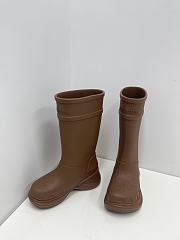 	 Balenciaga Crocs Boot In Brown - 1