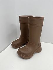 	 Balenciaga Crocs Boot In Brown - 6