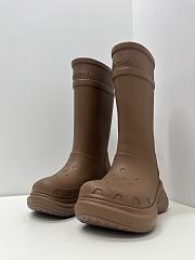 	 Balenciaga Crocs Boot In Brown - 3