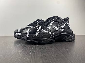 Balenciaga Triple S Sneaker 'Allover Logo Black' 536737-W2FA1-1090