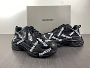 Balenciaga Triple S Sneaker 'Allover Logo Black' 536737-W2FA1-1090 - 2