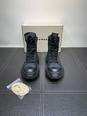 Rick Owens Black Hi Top Sneak­ers Boots - 3