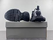 Balenciaga Black And White Runner Sneaker - 3