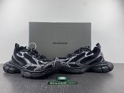 Balenciaga Black And White Runner Sneaker - 2