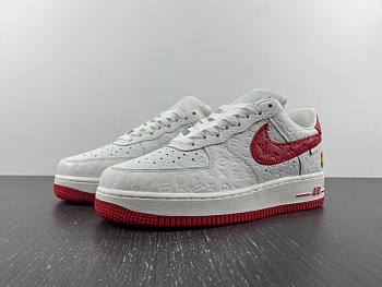Nike Air Force 1 Low LV Monogram White Red Off-White