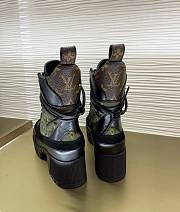 Louis Vuitton Laureate Platform Desert Boots Khaki Green  - 4