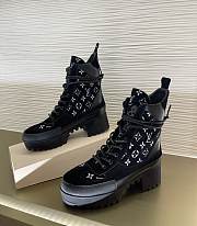 Louis Vuitton Laureate Platform Desert Boots Black And White - 3