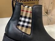 Burberry Vintage Check Detail Leather Chelsea Boots - 2