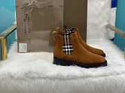 Burberry Vintage Check Detail Suede Chelsea Boots 01 - 6