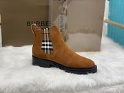 Burberry Vintage Check Detail Suede Chelsea Boots 01 - 5