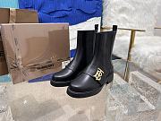 Burberry Monogram Motif Leather Chelsea Boots - 1