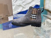 Burberry Vintage Check Detail Suede Chelsea Boots 03 - 6