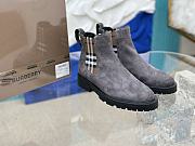Burberry Vintage Check Detail Suede Chelsea Boots 03 - 4