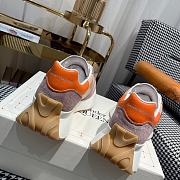 Alexander McQueen Runner brown panelled satin sneakers - 6