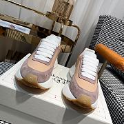 Alexander McQueen Runner brown panelled satin sneakers - 5