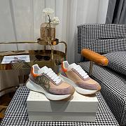 Alexander McQueen Runner brown panelled satin sneakers - 4