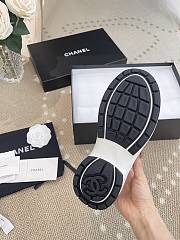Chanel Fabric & Laminated White & Silver Sneaker G39792 Y56368 K5451 - 2
