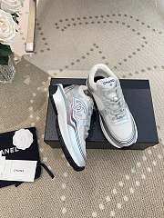 Chanel Fabric & Laminated White & Silver Sneaker G39792 Y56368 K5451 - 3