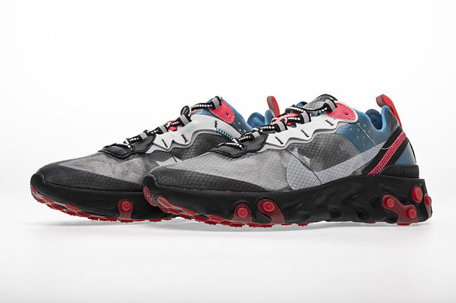 Nike React Element 87 Blue Chill Solar Red AQ1090-006 - 1