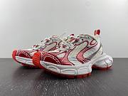 Balenciaga White And Red Runner Sneaker  - 1