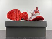 Balenciaga White And Red Runner Sneaker  - 6