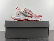 Balenciaga White And Red Runner Sneaker  - 4
