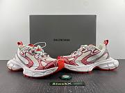 Balenciaga White And Red Runner Sneaker  - 2