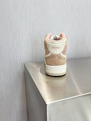 Fendi Match Light Pink Leather High-Tops Sneaker - 6