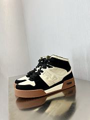 Fendi Match White And Black Leather High-Tops - 2