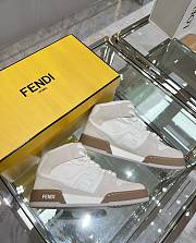 Fendi Match White Leather High-Tops Sneaker - 2