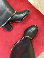 Chanel High Boots Suede Calfskin & Lambskin Black G39345 X56709 94305 - 6